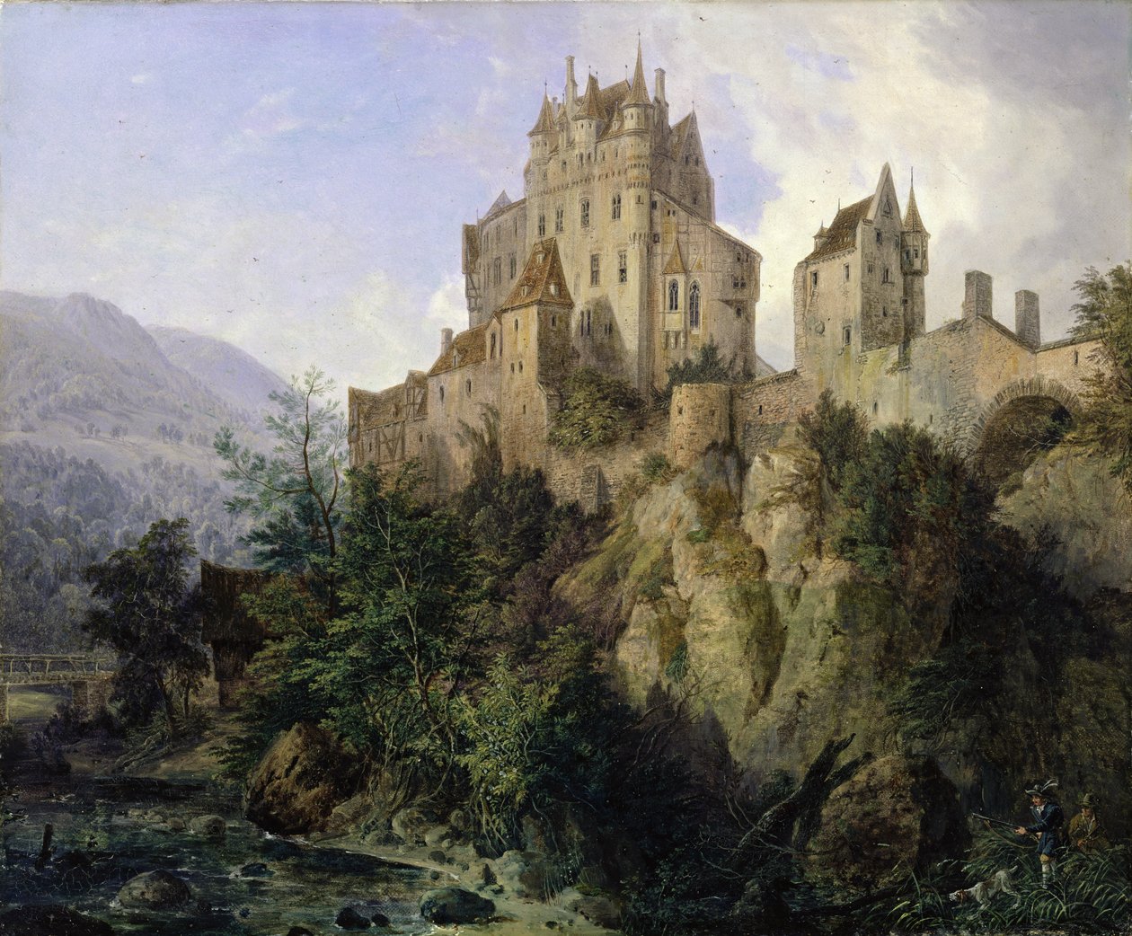 Eltz slott av Domenico II Quaglio