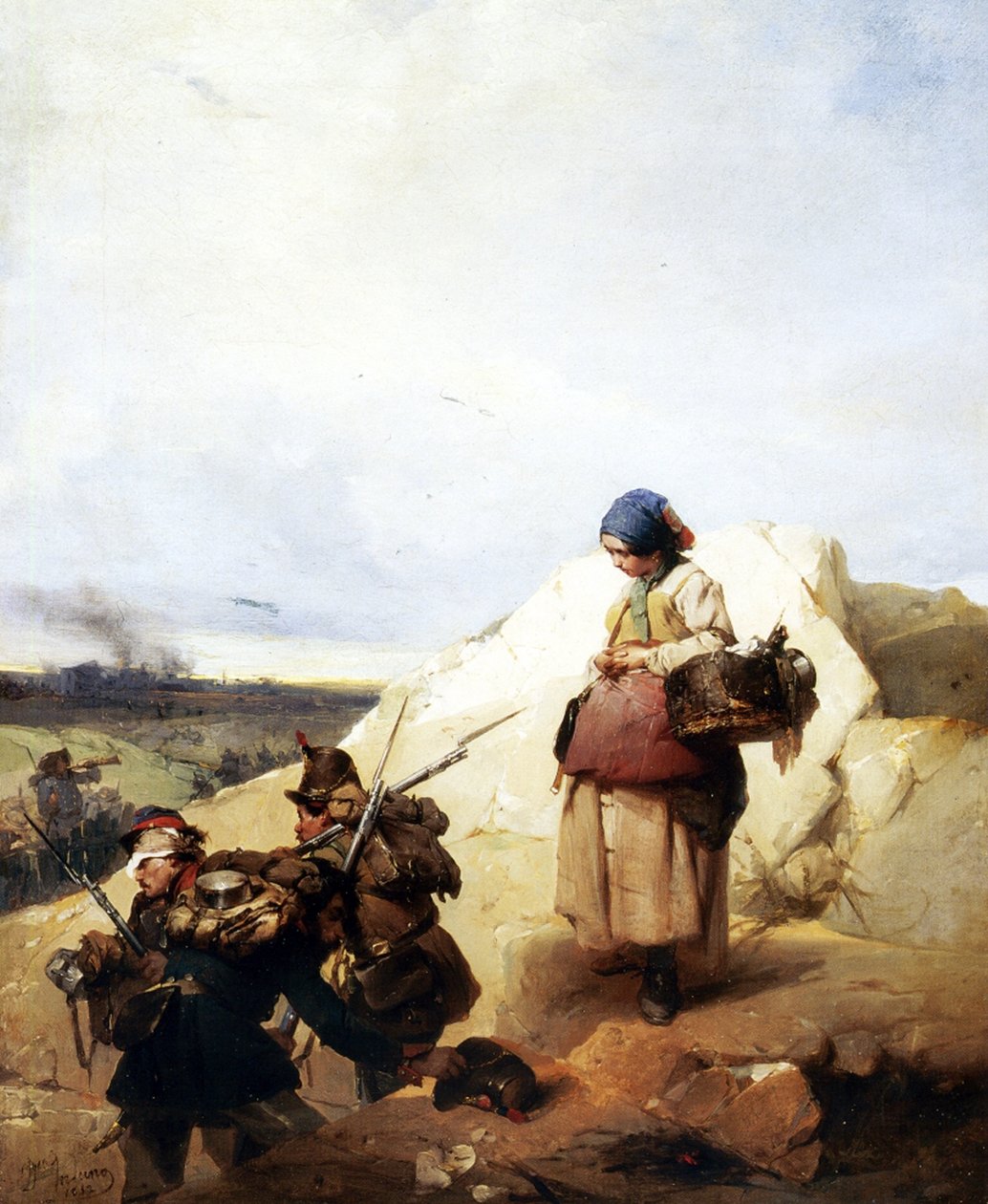 The Cantiniere, 1852 av Domenico Induno
