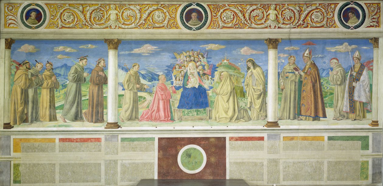 Jomfru omgitt av givere og hellige, 1503 av Domenico Morone