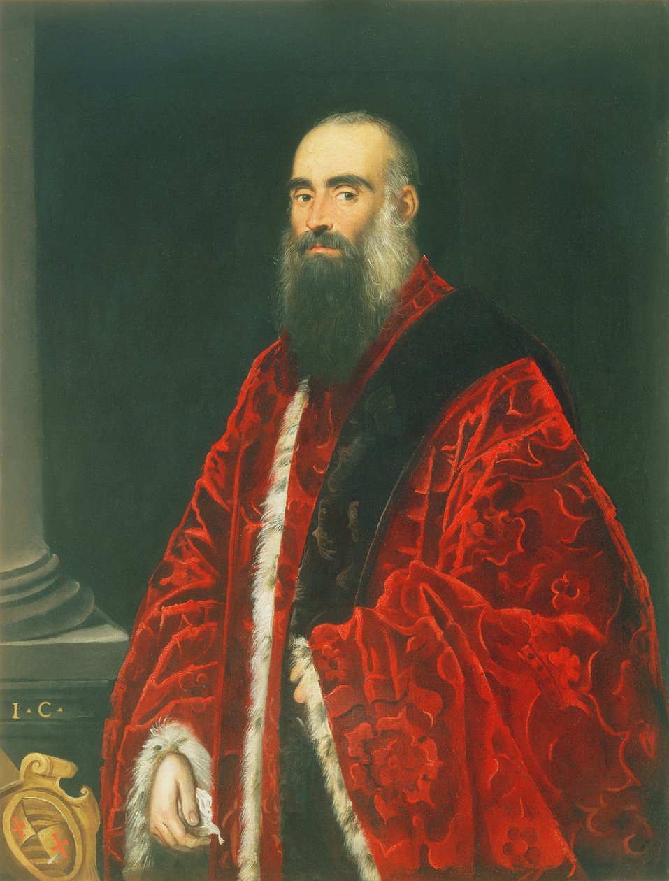 Portrett av en Contarini prokurator, sannsynligvis Giovanni Paolo Contarini (d.1604) av Domenico Robusti Tintoretto