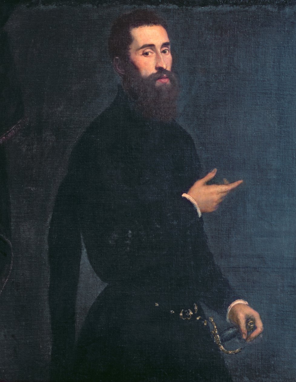 Portrett av en mann av Domenico Robusti Tintoretto