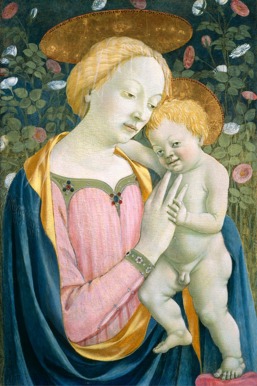 Madonna og barn, ca. 14451450 (tempera på panel) av Domenico Veneziano