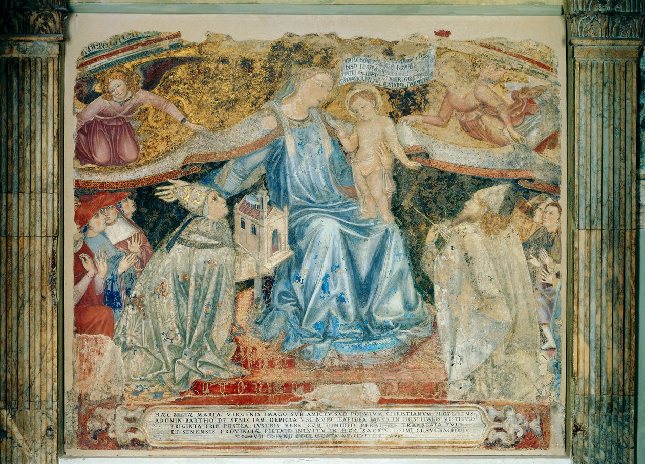 Madonna of Mercy av Domenico di Bartolo