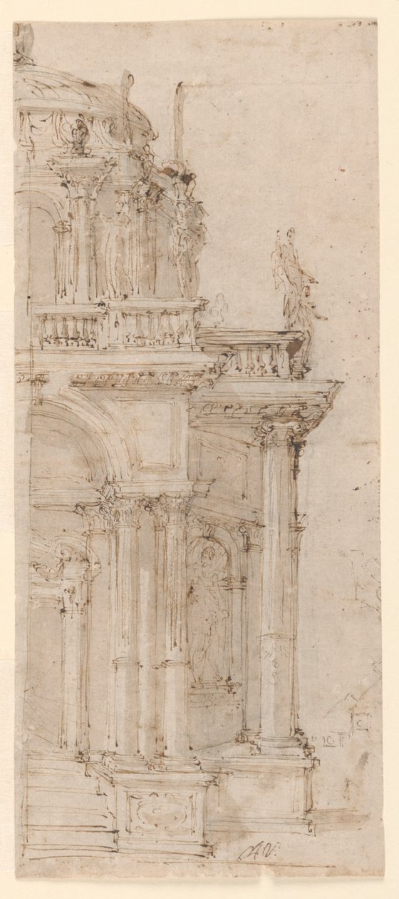 Design for en katafalk av Domenico Antonio Vaccaro