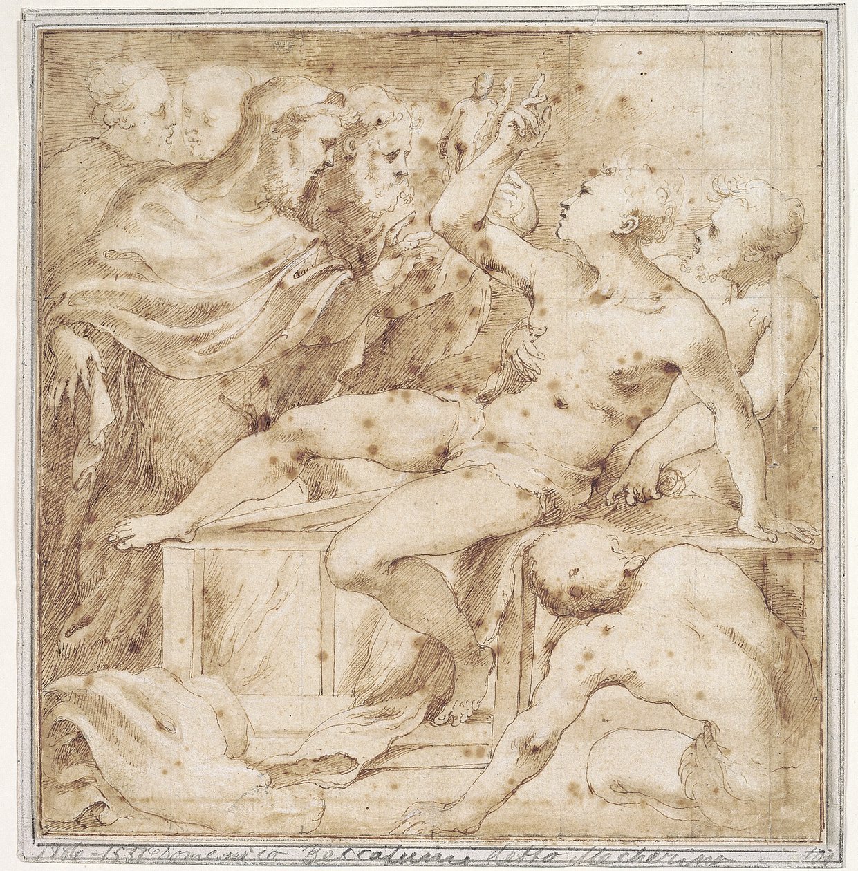 Lawrences martyrium av Domenico Beccafumi
