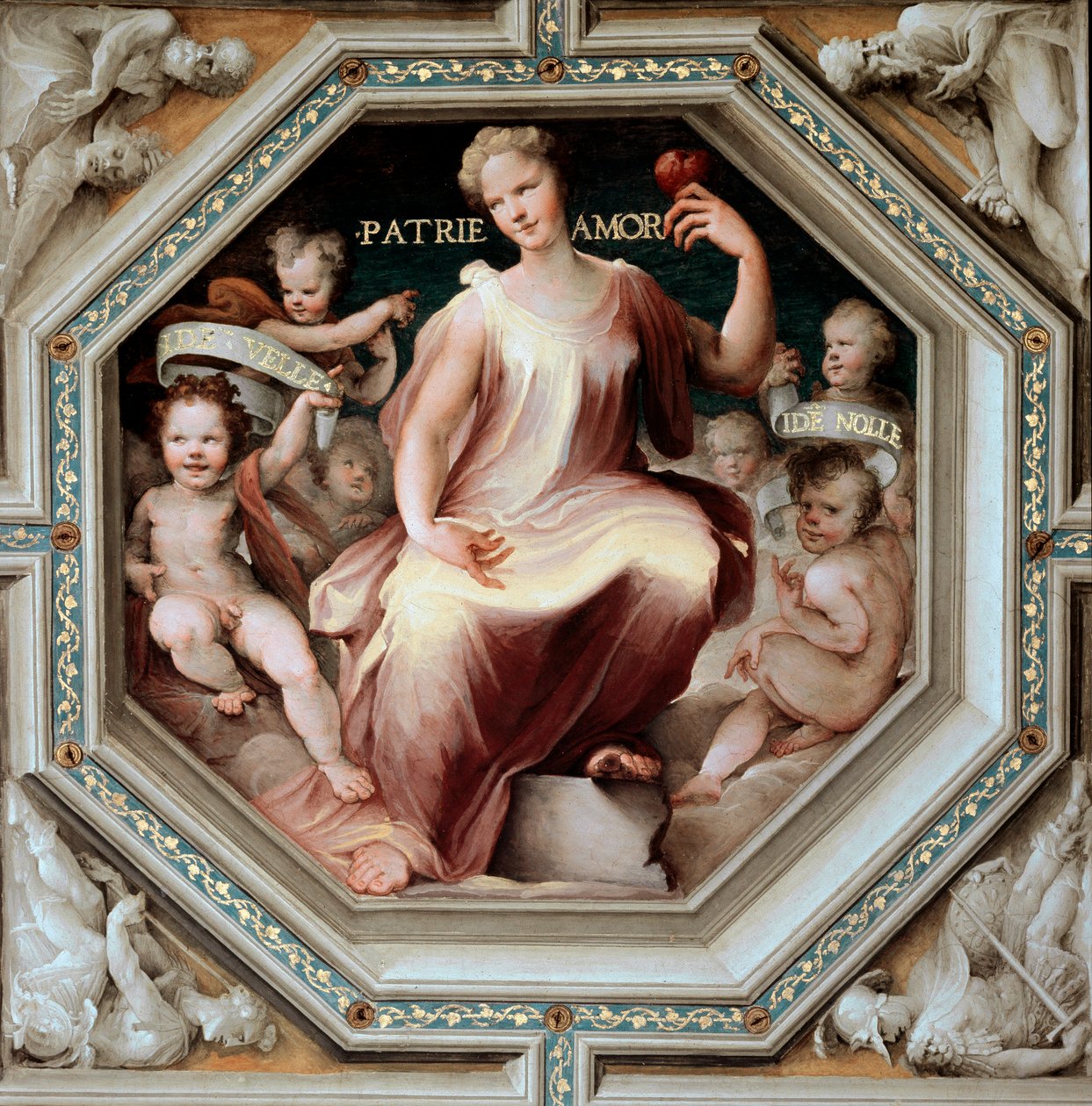 Kjærlighet til landet. Maleri av Domenico Beccafumi (1486-1551) av Domenico Beccafumi