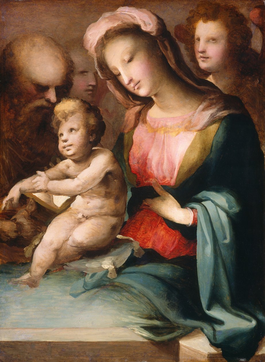 Den hellige familie med engler, ca. 15451550. av Domenico Beccafumi