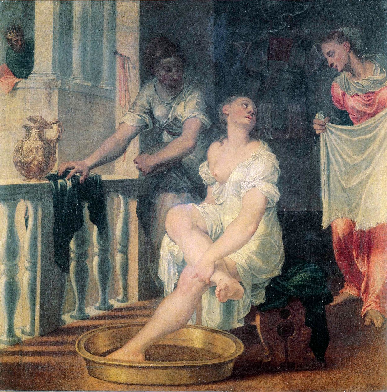 Batseba ved sitt bad av Domenico Brusasorci