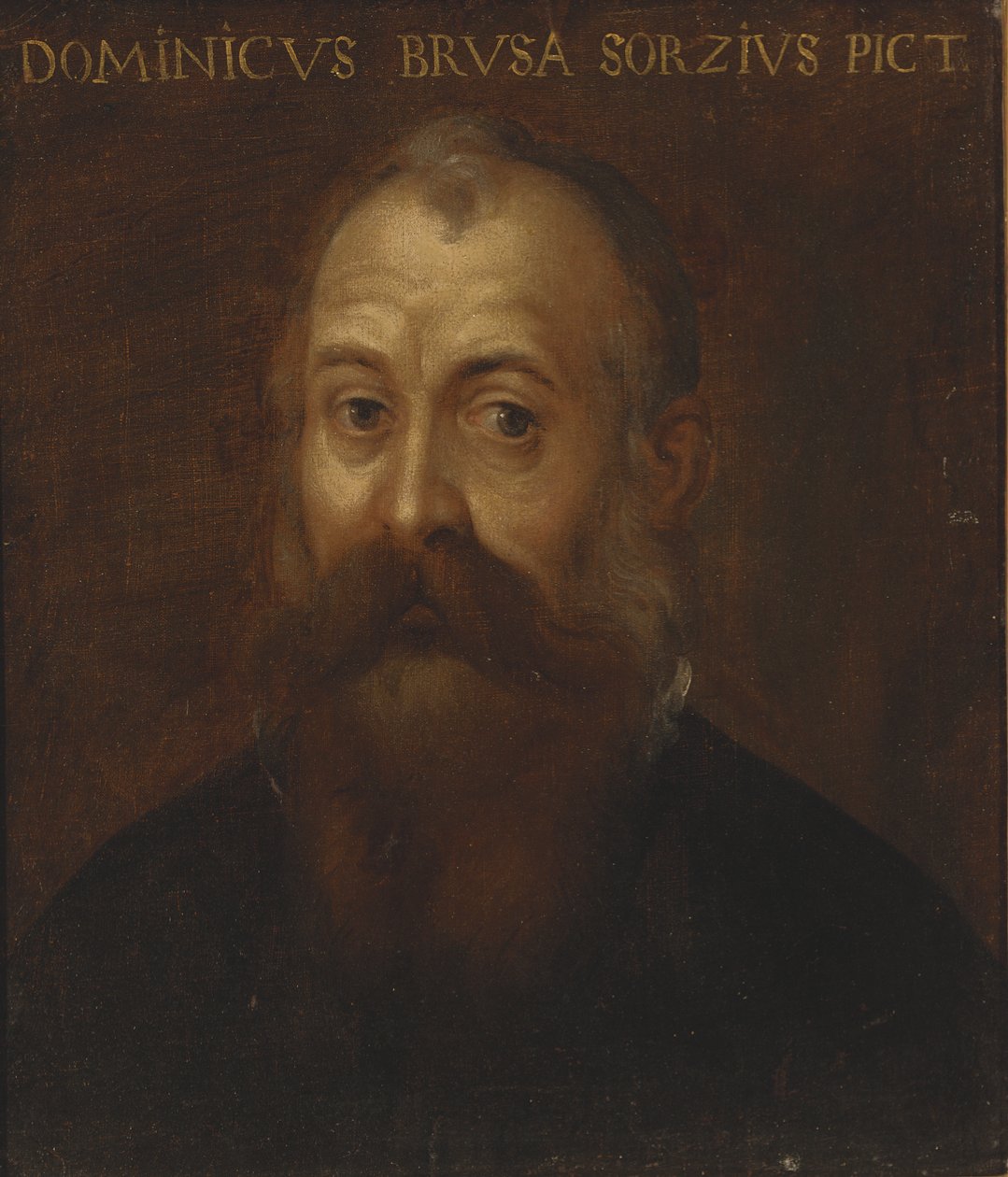 Portrett av kunstneren av Domenico Brusasorci