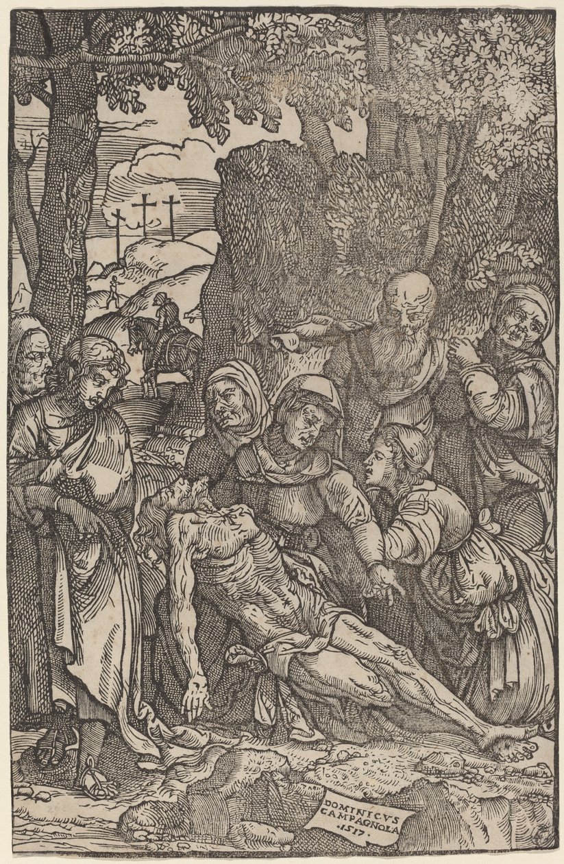 Kristi klagesang av Domenico Campagnola