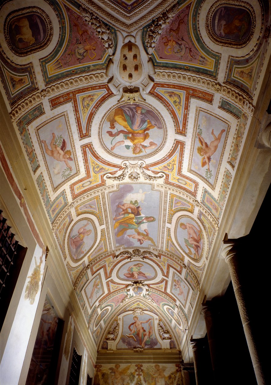 Freske av taket på loggiaen til Villa Medicea, kalt Ferdinanda, 1596-1600 (fotografi) av Domenico Cresti Passignano