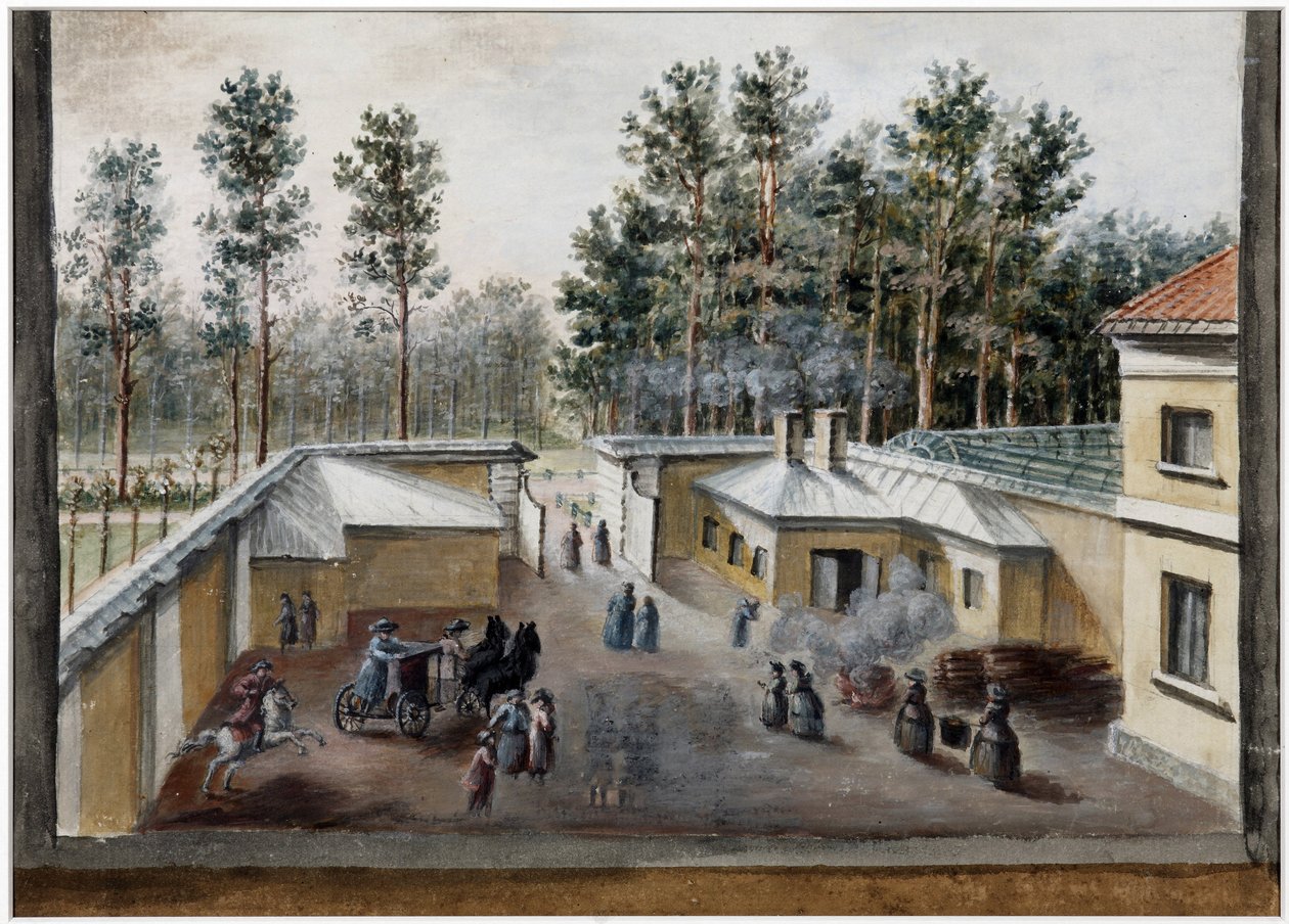 Hospital of St Mary Magdalene i Pavlovsk, ca. 1783 av Domenico Felice Lamoni