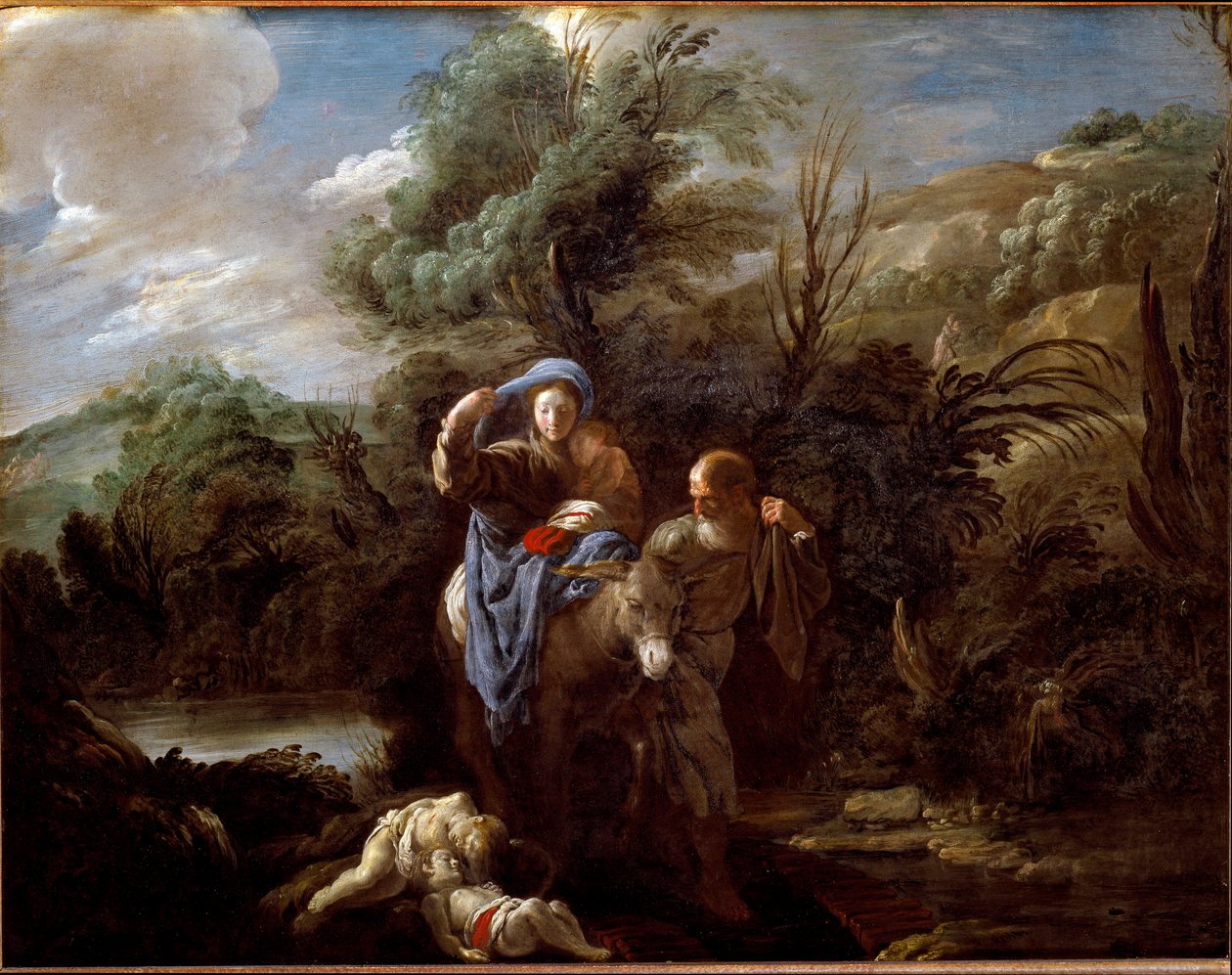 Lekkasje i Egypt (maleri av Domenico Fetti or Feti