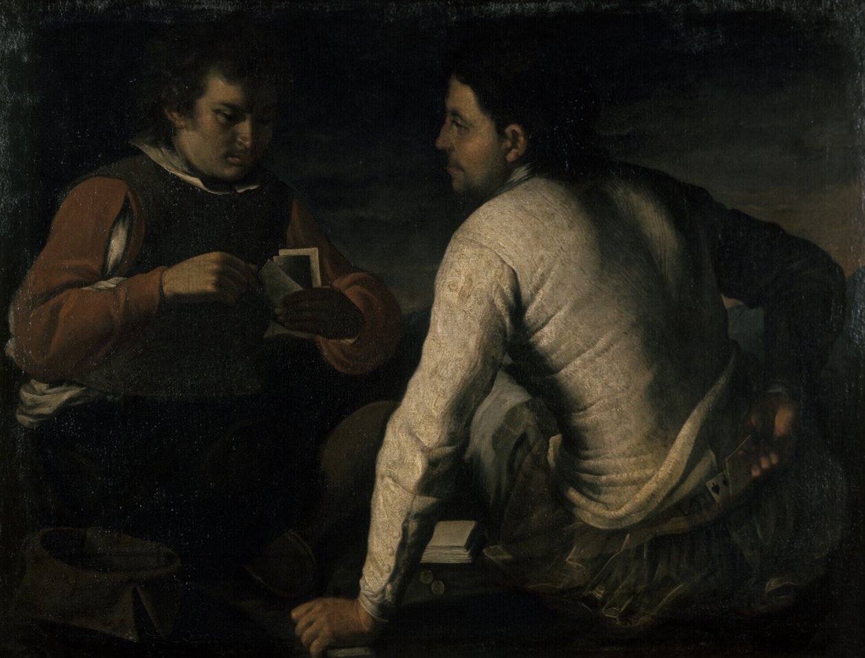 The Gamblers, før 1665 av Domenico Gargiulo