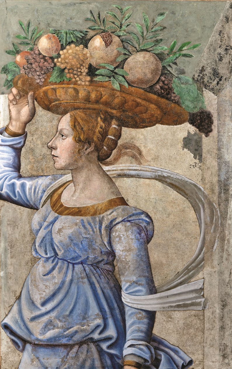 Canephora kurvbærer, sent på 1400-tallet.. av Domenico, Ghirlandaio