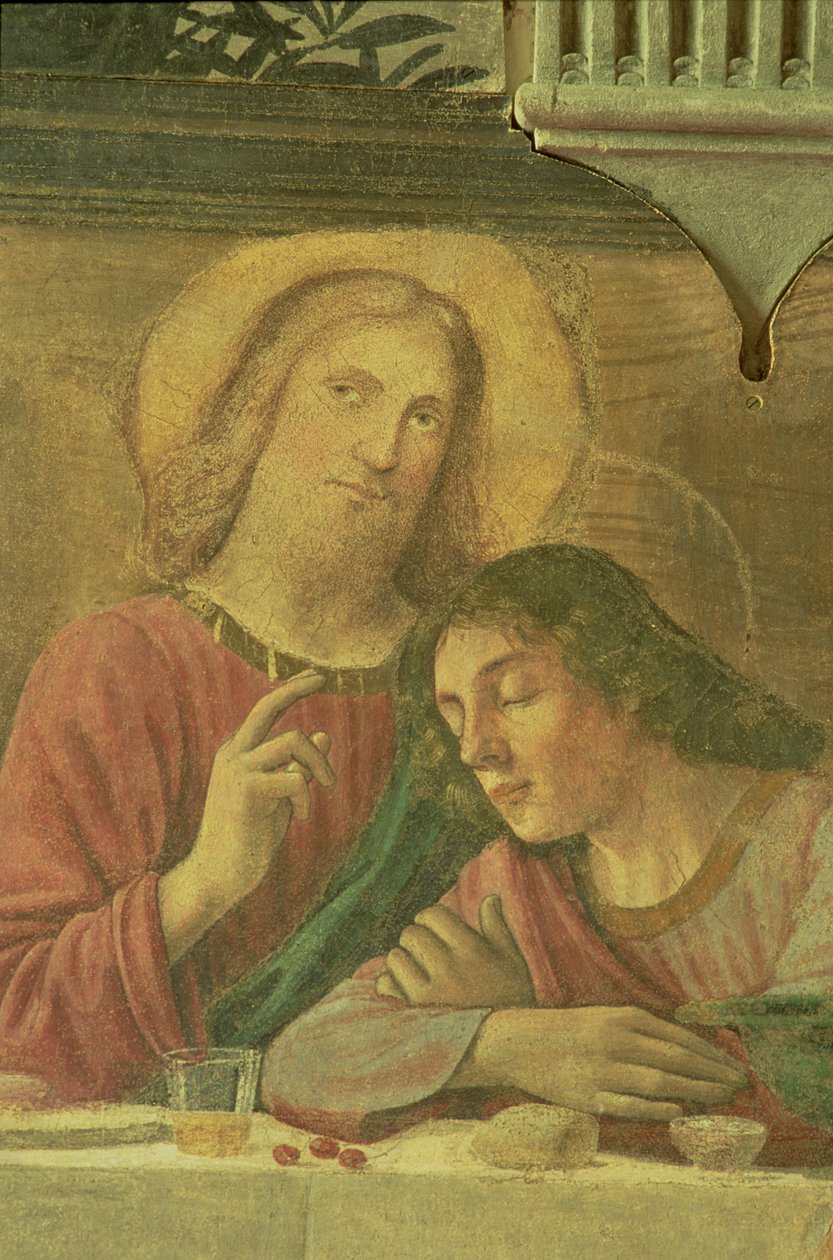 Kristi hode, fra det siste måltid, 1480 av Domenico Ghirlandaio