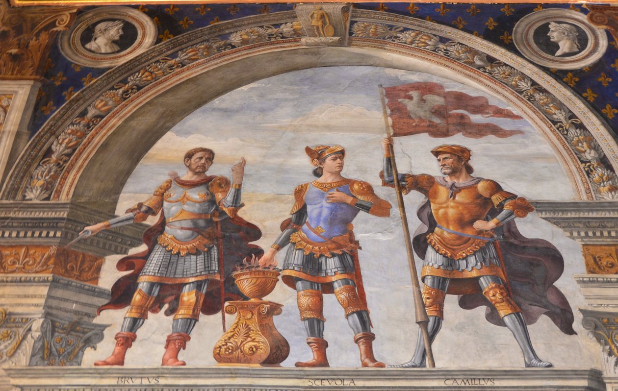 Utsmykning av Sala dei Gigli, 1482-1484 av Domenico Ghirlandaio