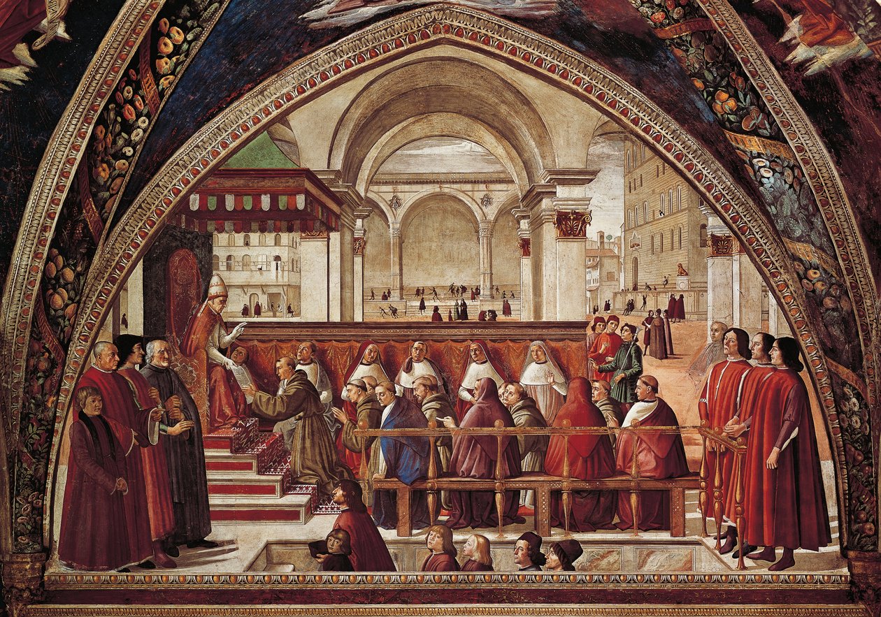 Historier om den hellige Frans av Assisi av Domenico Ghirlandaio