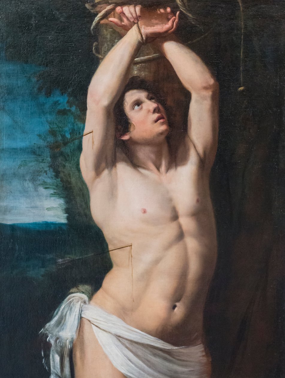 Sankt Sebastian av Domenico Il Sarzana Fiasella