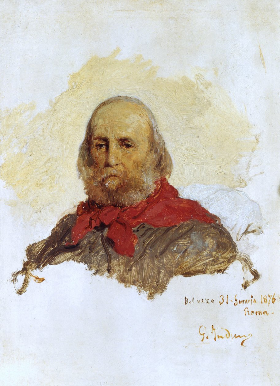 Portrett av Garibaldi, 1876 av Domenico Induno