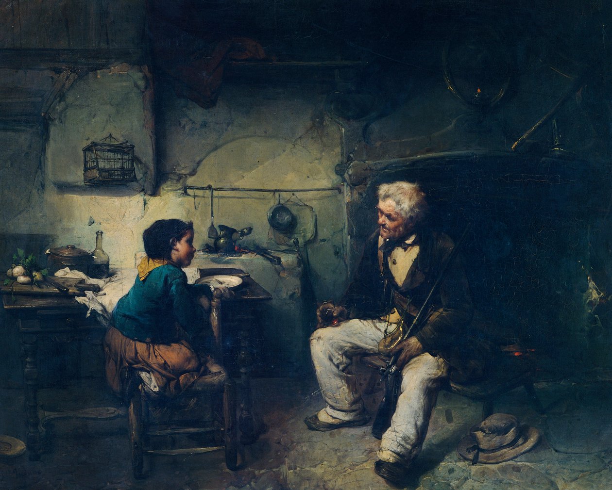 Jegeren, av Domenico Induno av Domenico Induno