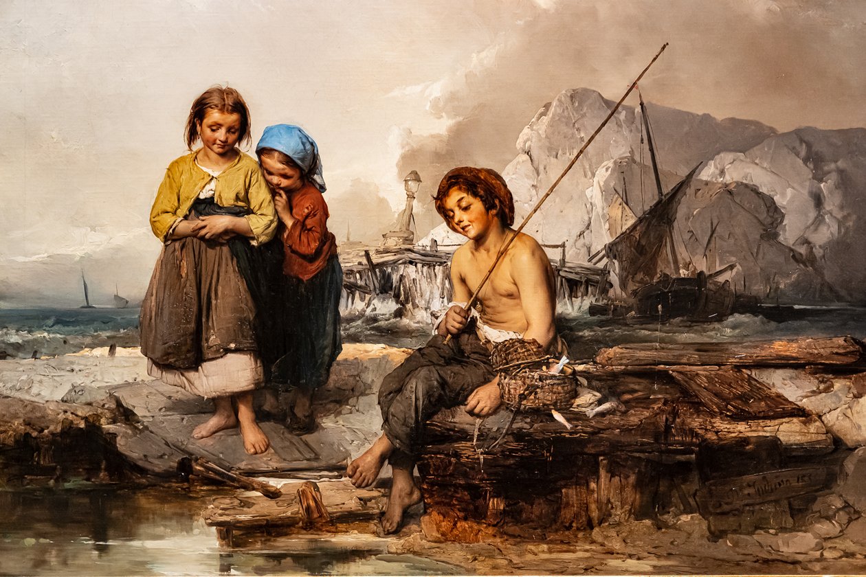 Unge fiskere av Domenico Induno