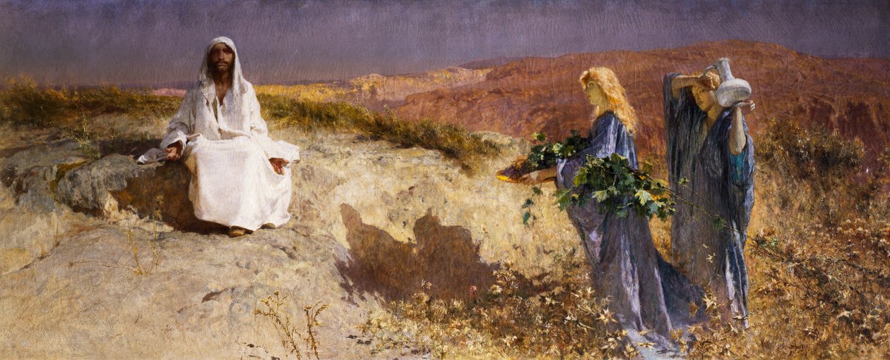 Kristus i ørkenen av Domenico Morelli