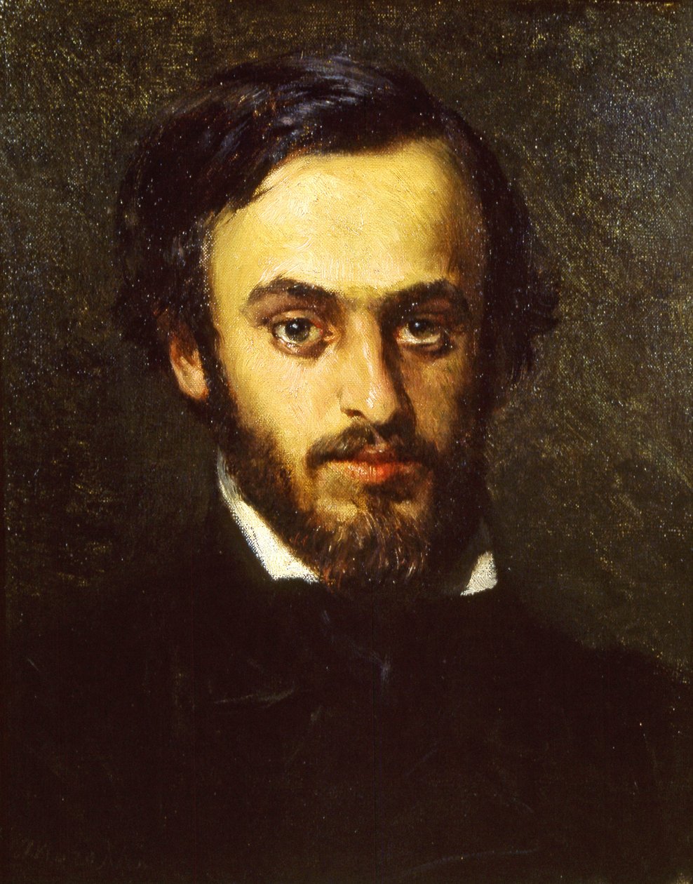 Portrett av Emilio Villari 1836-1904, 1855-1858. av Domenico Morelli