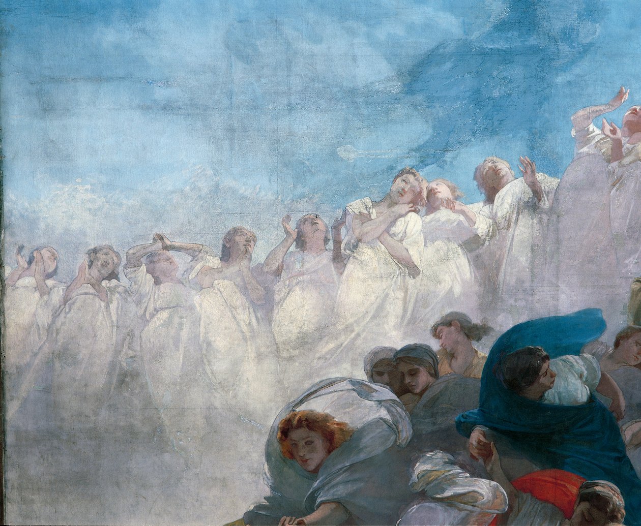 Antagelsen, detalj av Domenico Morelli