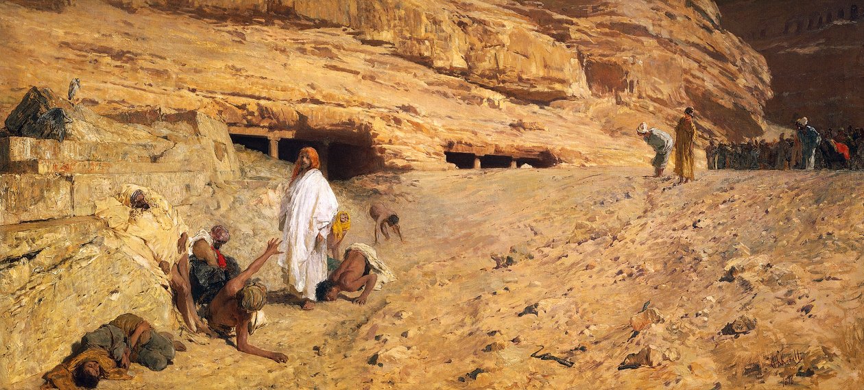 Den besatte av Domenico Morelli