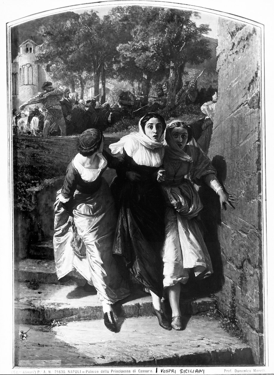 De sicilianske vesperene, 1843-1901 av Domenico Morelli