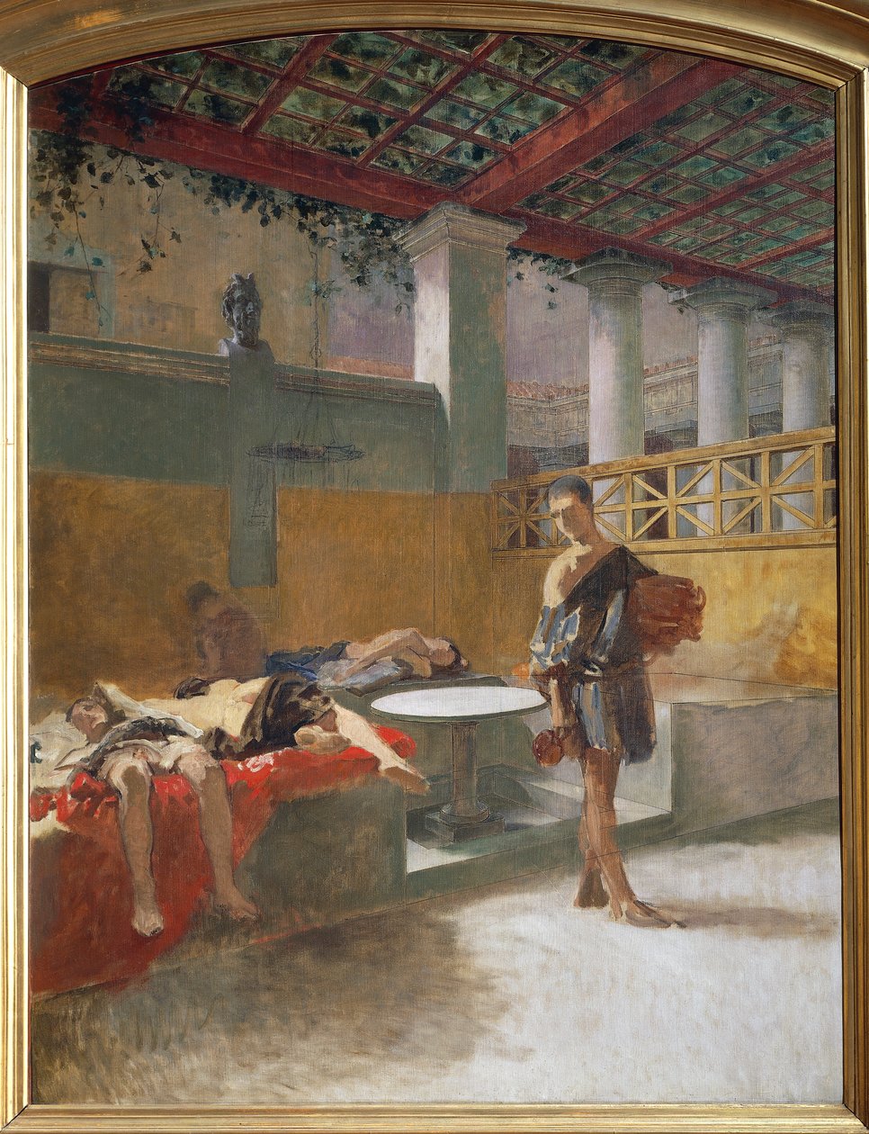 The Triclinium after the Orgy, ca. 1860 (olje på lerret) av Domenico Morelli
