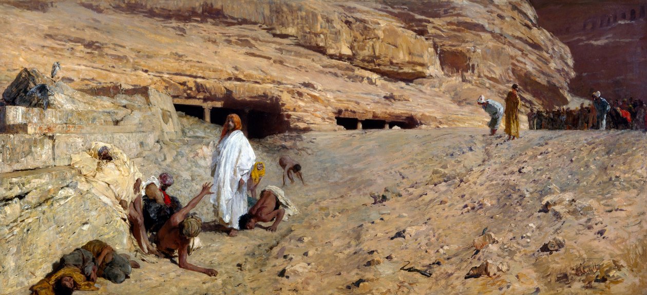 Den besatte av Domenico Morelli