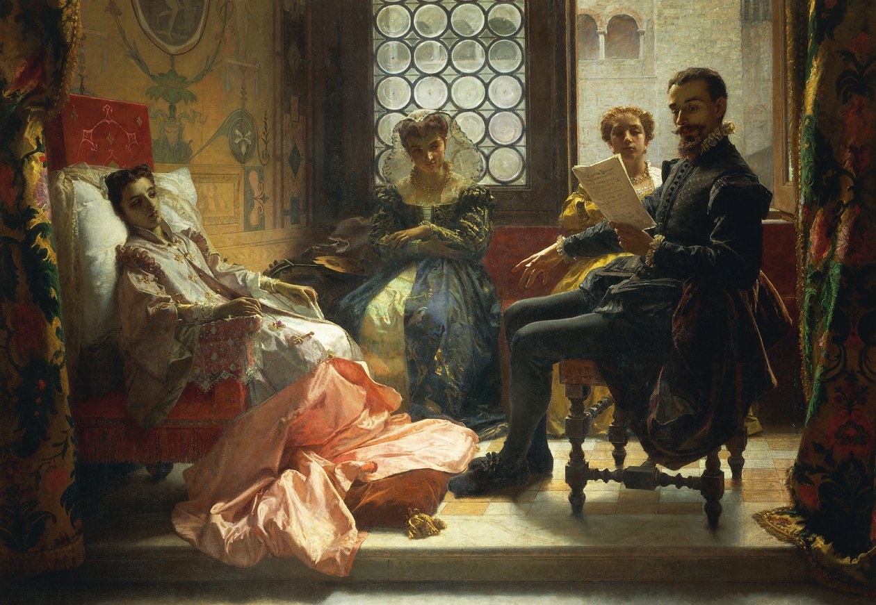Torquato Tasso leser Liberated Jerusalem til Eleonora d