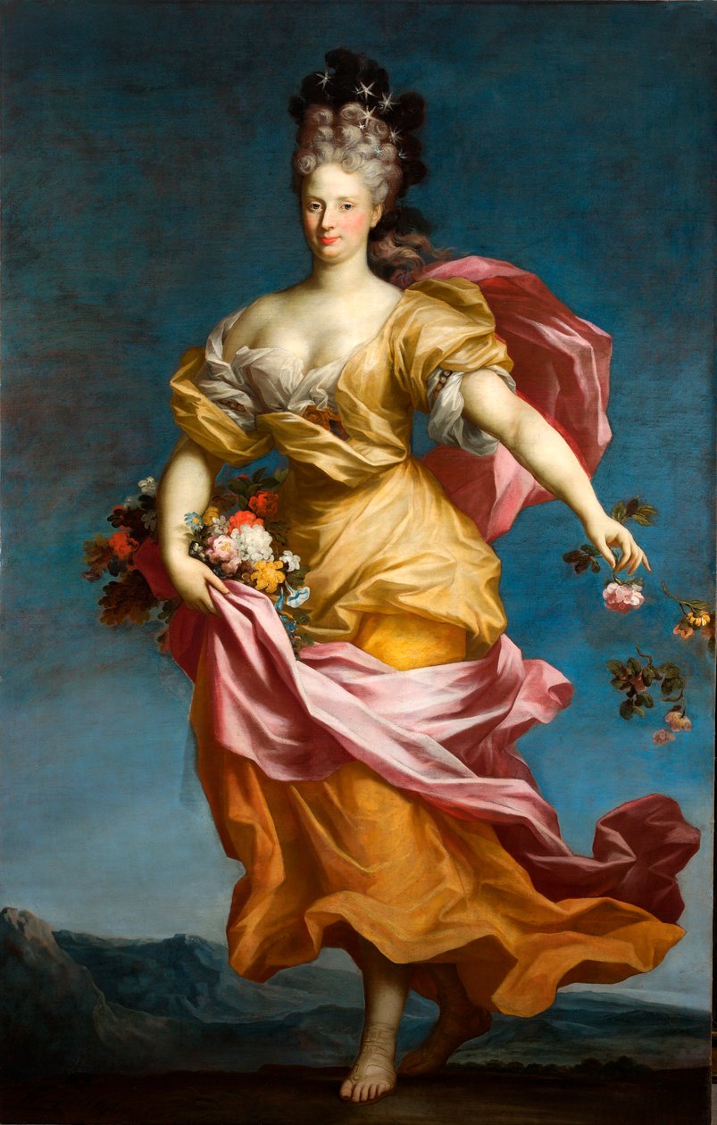 Paola Maria Lomellini Adorno som Flora, ca. 1699 (olje på lerret) av Domenico Parodi