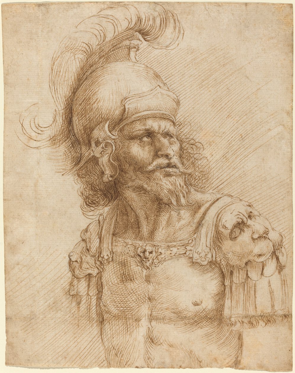 En soldat med hjelm av Domenico Peruzzini