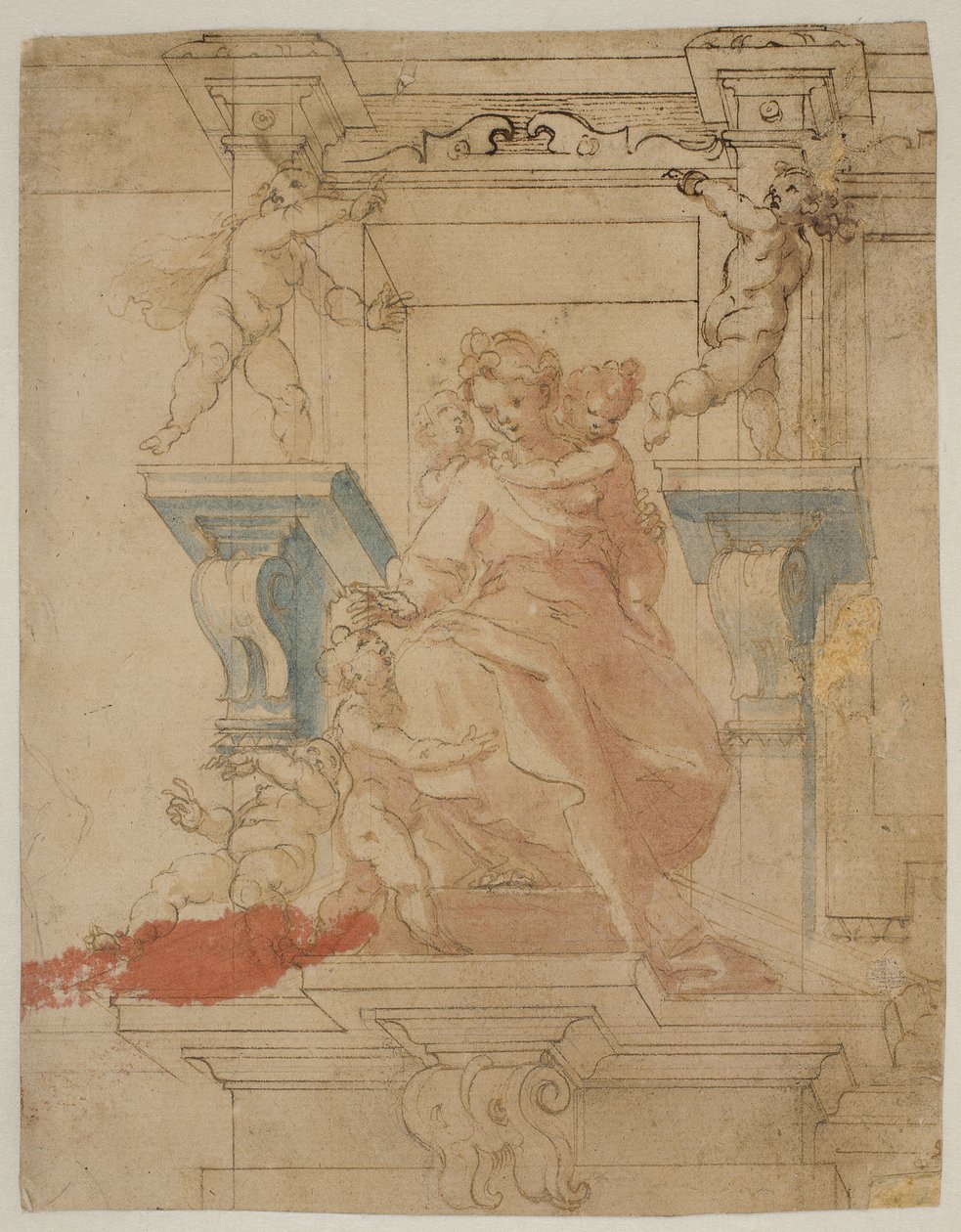 St Antonius av Padova av Domenico Piola