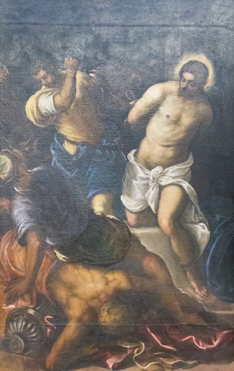 The Flagellation, ca. 1598 (olje på lerret) av Domenico Robusti Tintoretto