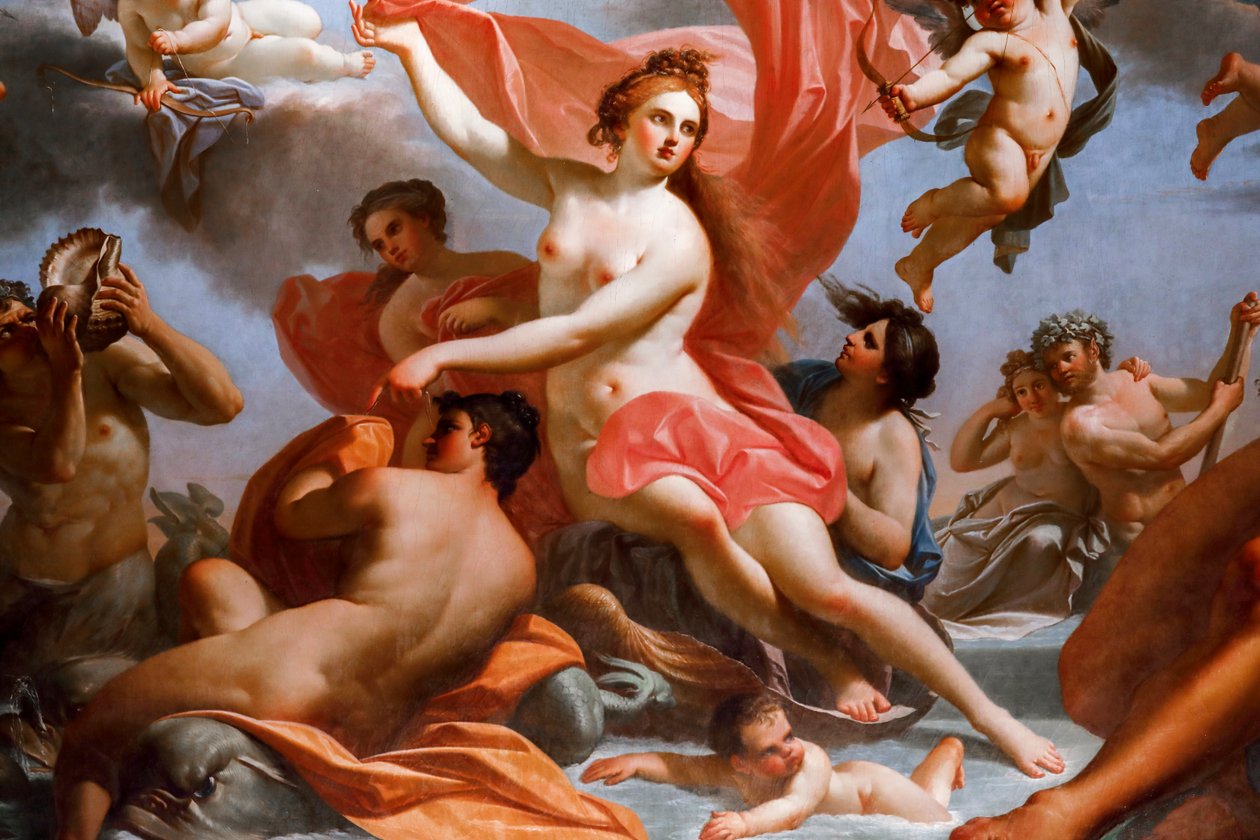Triumf av Galatea 1778-1780, freskomaleri av Domenico De Angelis