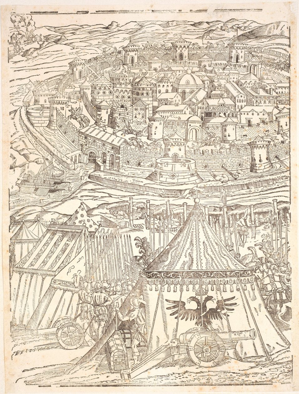 Fangst av Goleta i Tunis av Carl V av Domenico dei Franceschi
