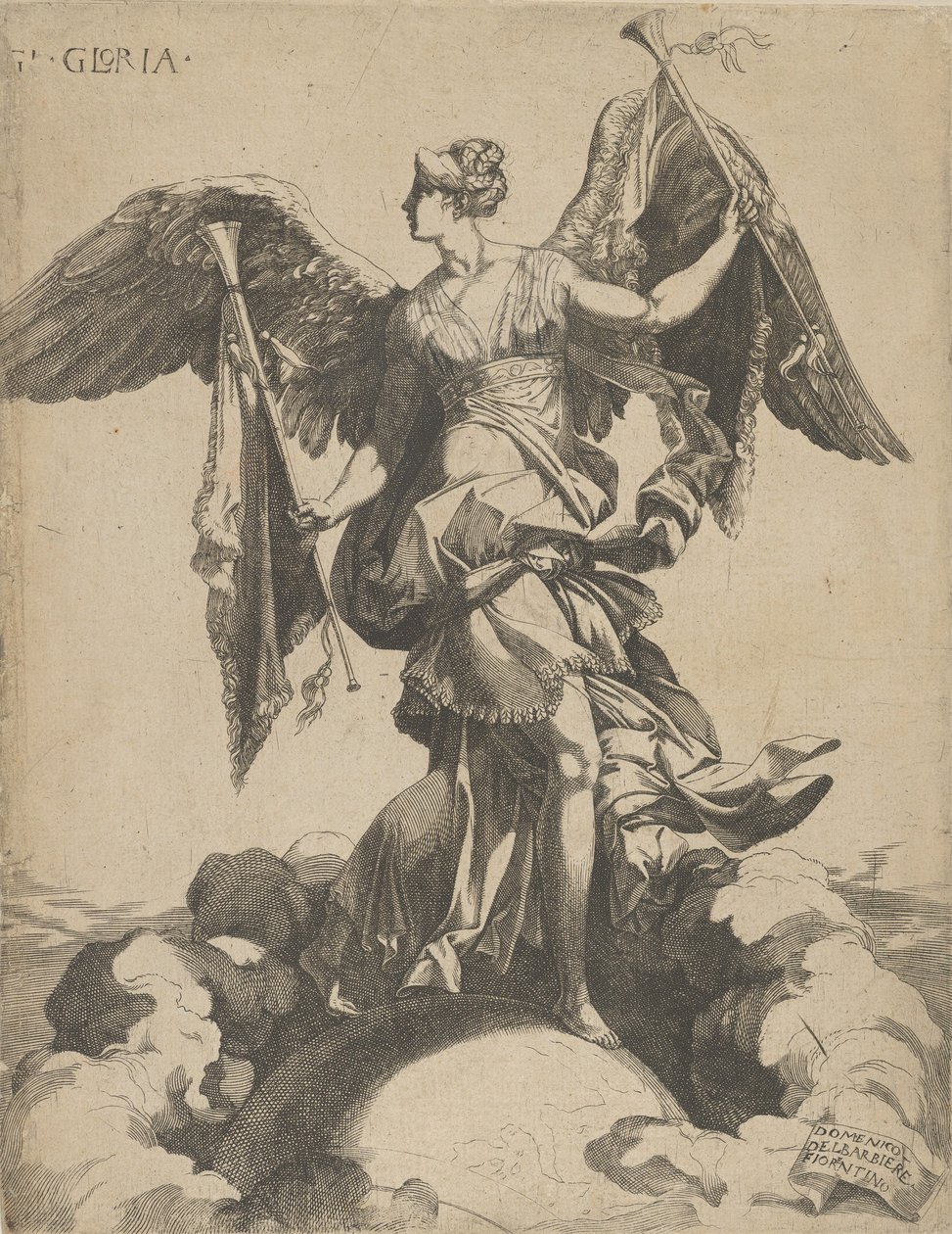 Berømmelse, 1540-50. av Domenico del Barbiere