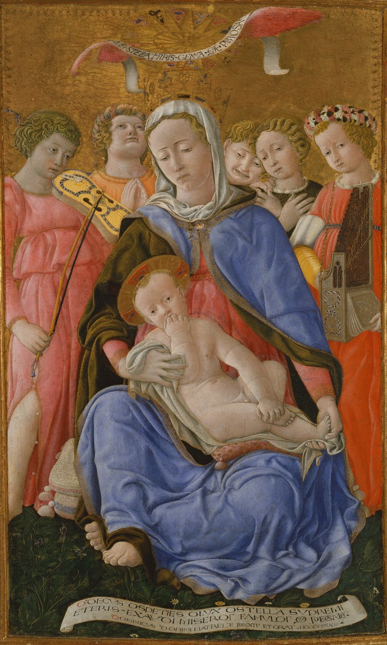 Madonna av ydmykhet av Domenico di Bartolo