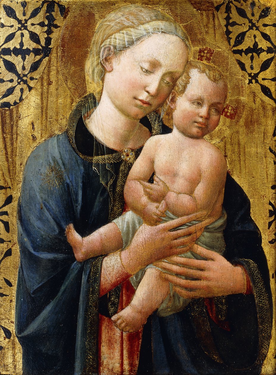 Madonnaen og barnet, av Domenico di Michelino