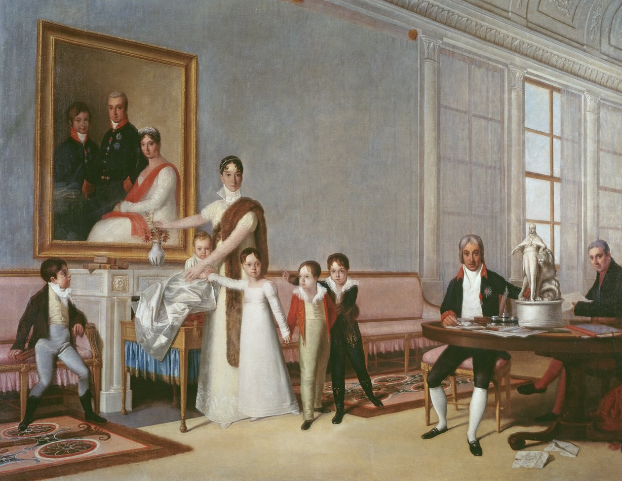 Familien til den første visegreven av Santarem, 1816 av Domingos Antonio de Sequeira