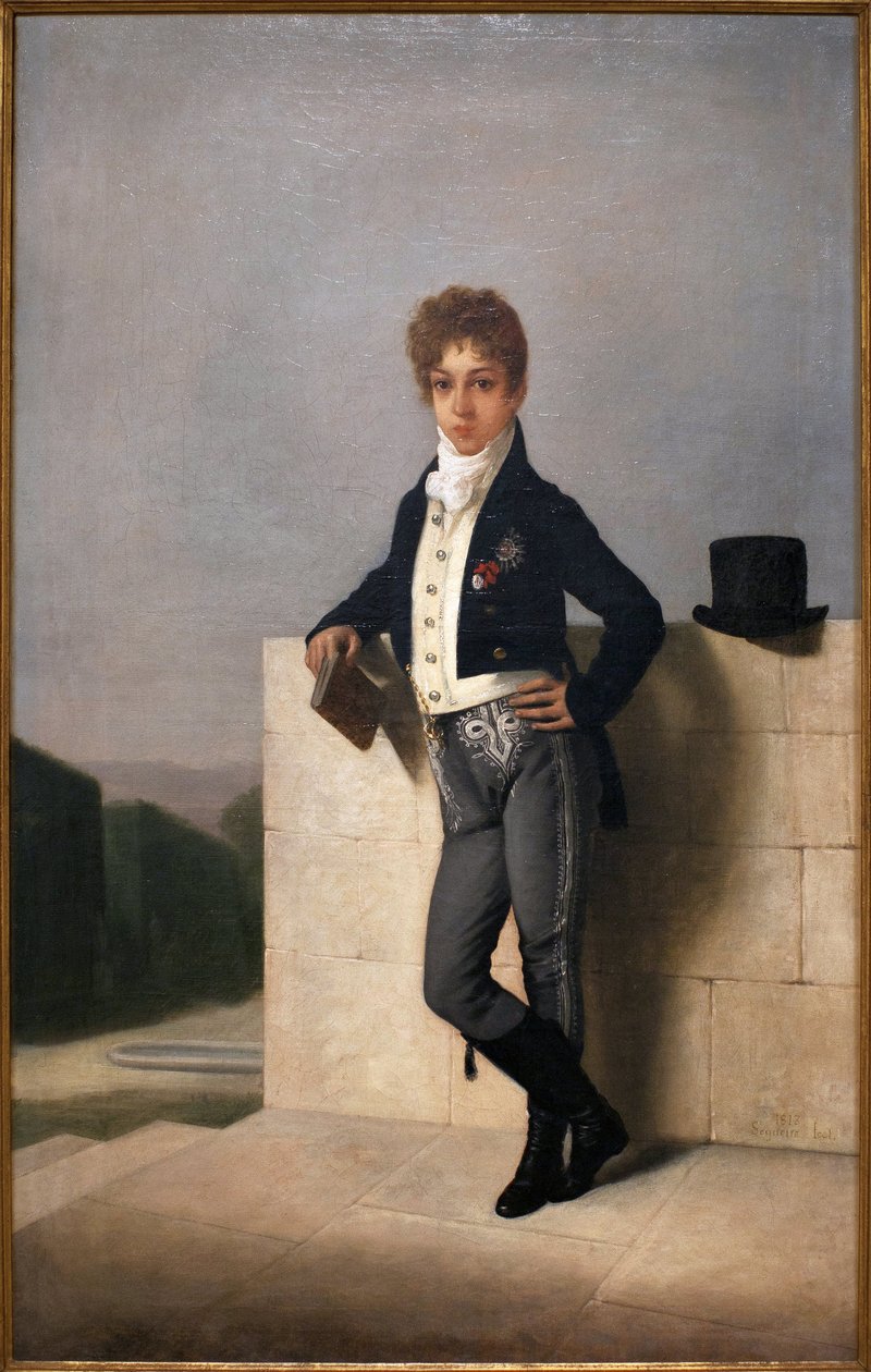 Portrett av Joao Pedro Quintella, greve av Farrobo (1801-1869) - Maleri av Domingos Antonio de Sequeira (1868-1937), olje på lerret av Domingos Antonio de Sequeira