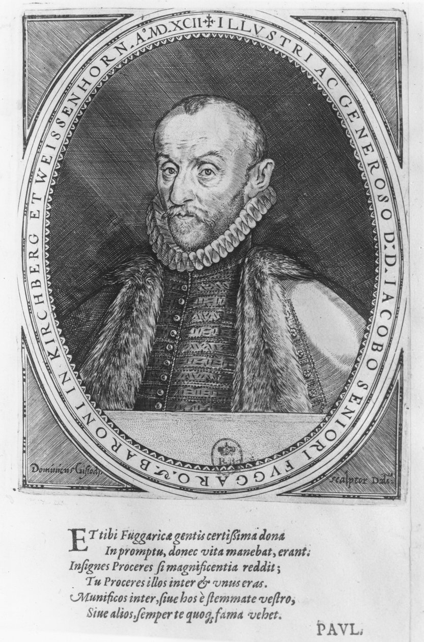 Jakob Fugger, 1592 av Dominicus or Custodis Custos