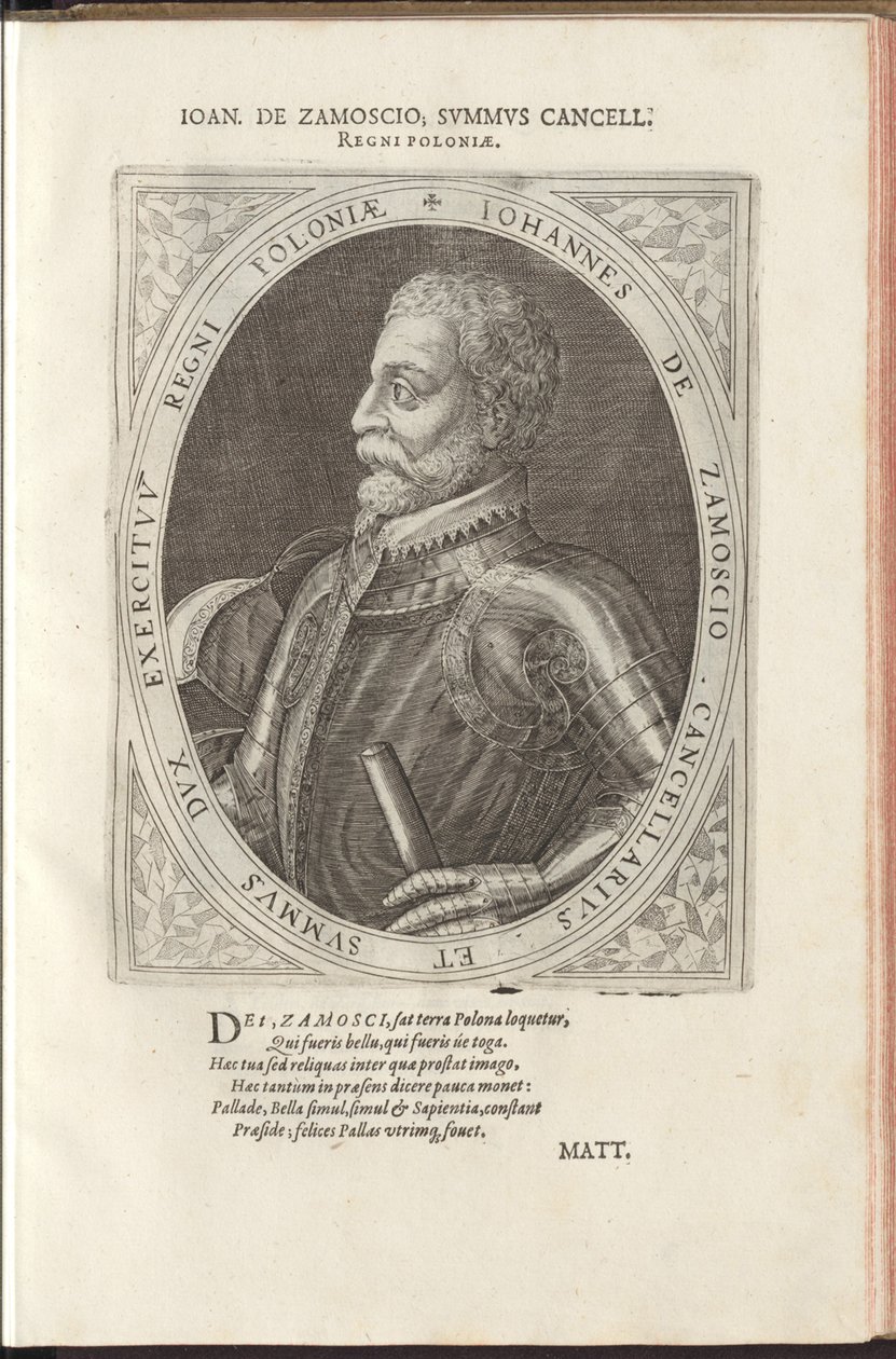 Hetman Jan Zamoyski 1542-1605 av Dominicus or Custodis Custos