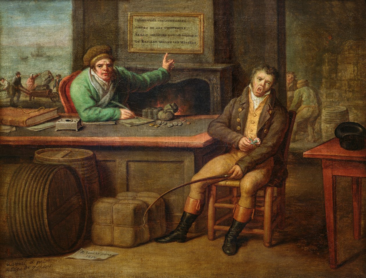 Lediggang, 1818 av Dominique Doncre