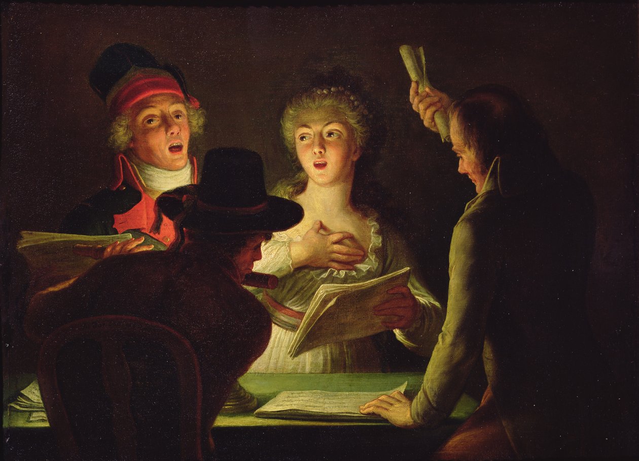 The Marseillaise eller, The Patriotic Singers, 1794 av Dominique Doncre