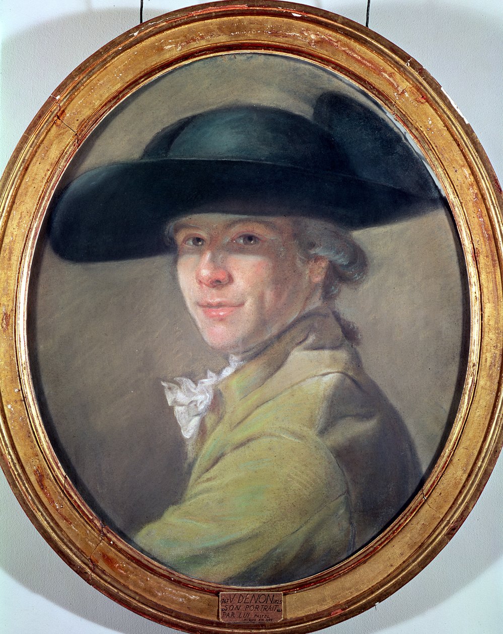 Selvportrett, ca. 1780 (pastell) av Dominique Vivant Denon